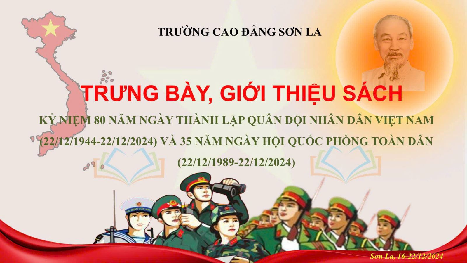 Trưng bày, giới thiệu sách Kỷ niệm 80 năm ngày thành lập QĐND Việt Nam