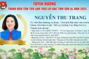 Vinh danh những gương mặt tiêu biểu: Hội Sinh viên trường Cao đẳng Sơn La tại Lễ tuyên dương Thanh niên tiên tiến Làm theo lời Bác Tỉnh Sơn La 2025