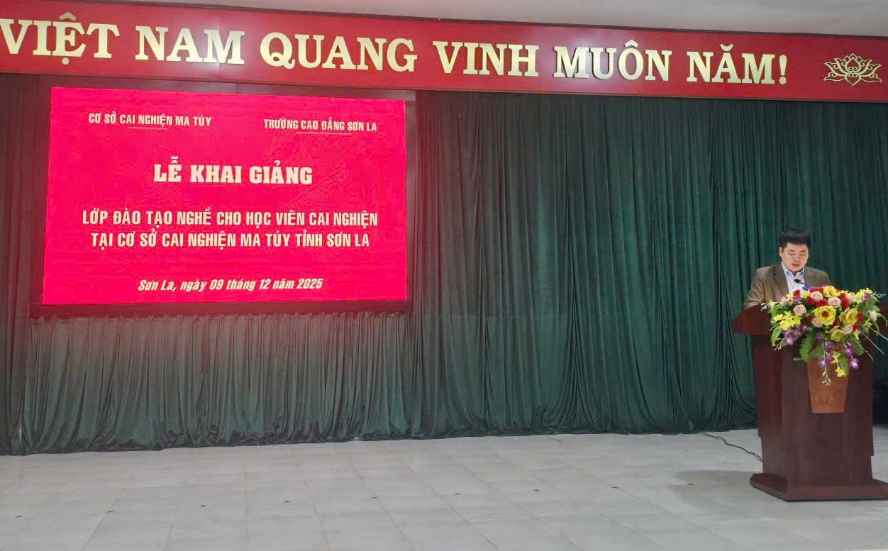 Khai giảng các lớp nghề cho học viên đang thực hiện cai nghiện tại Cơ sở cai nghiện ma túy Khóa K1.25