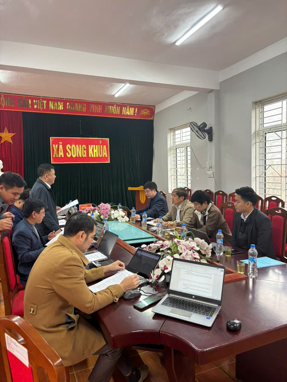 Trường Cao đẳng Sơn La thăm và làm việc với xã Song Khủa