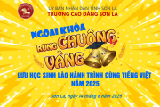 Ngoại khoá "Rung chuông vàng" Lưu học sinh Lào hành trình cùng tiếng Việt năm 2025